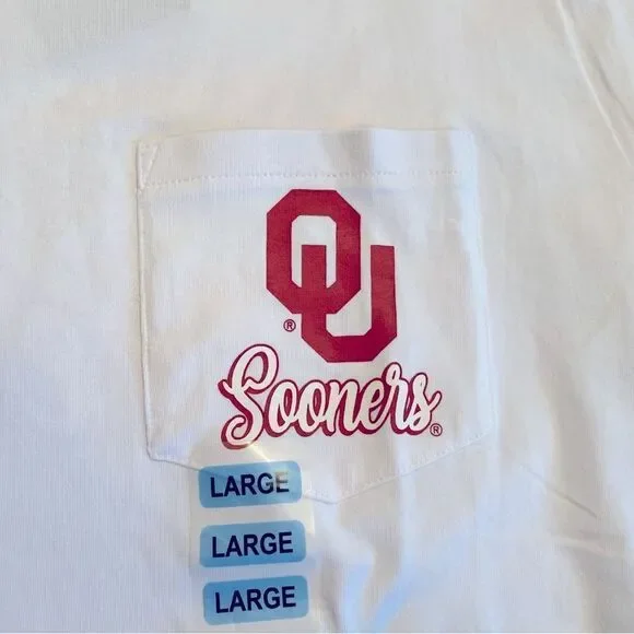Captivating Women’s OU Oklahoma University Cotton Licensed T-Shirt Size Large - Picture 5 of 9